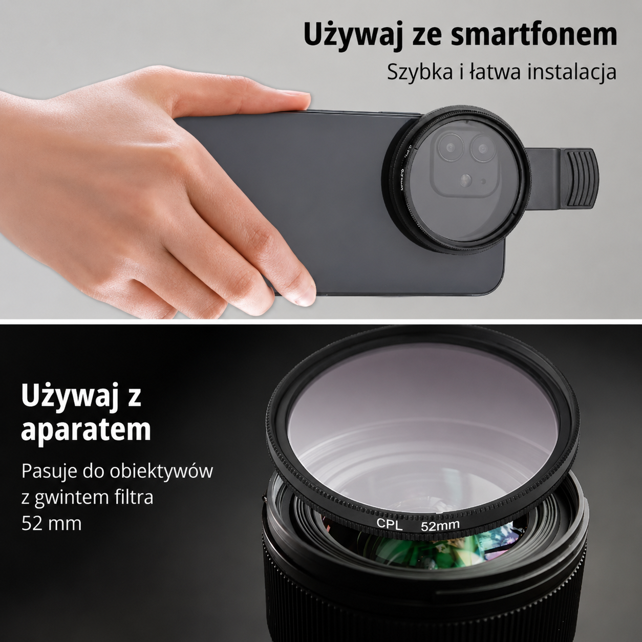 CPL 52mm Klips do telefonu uniwersalny